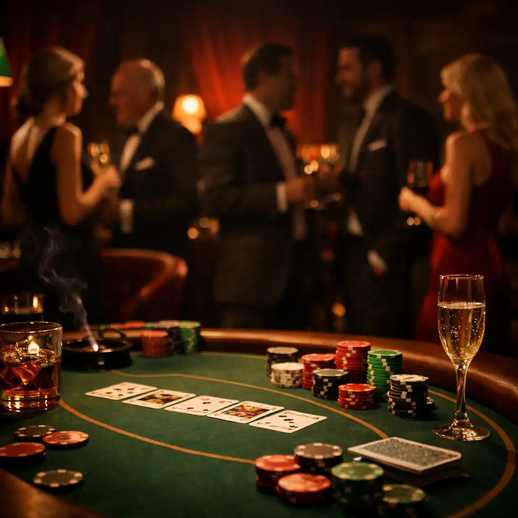 Luxusní pokerový večer Zdrojnika s profesionálně vedeným stolem