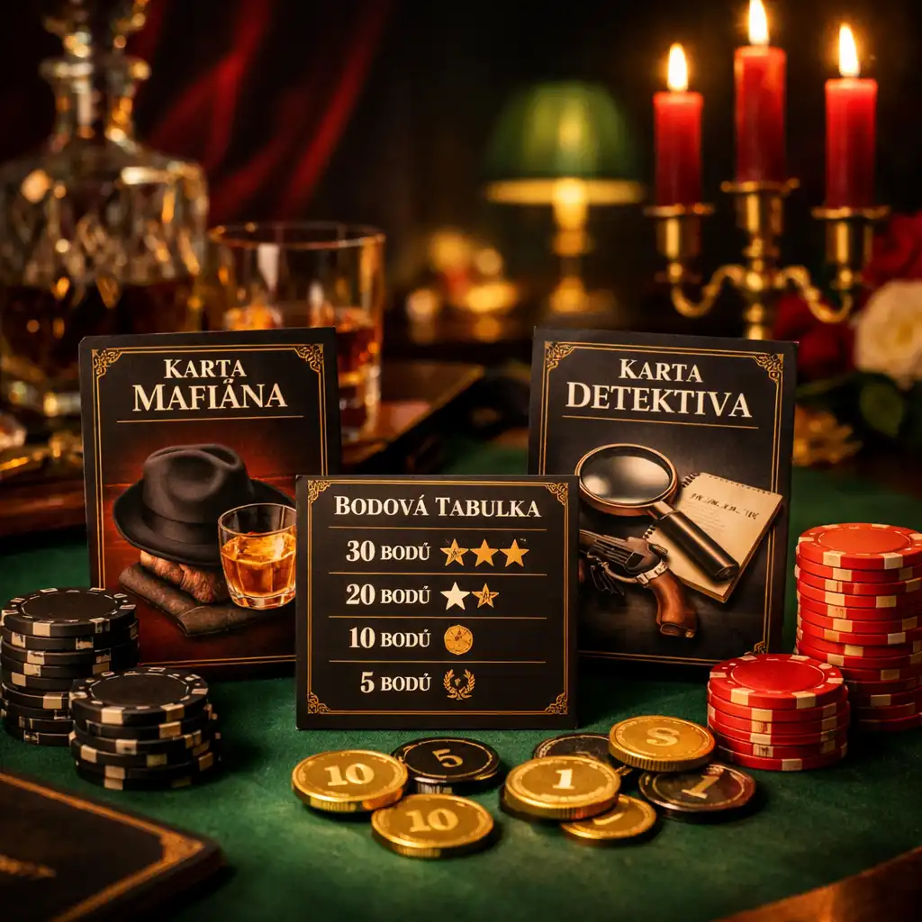 Tematicky nasvícený prostor pokerového eventu Zdrojnika