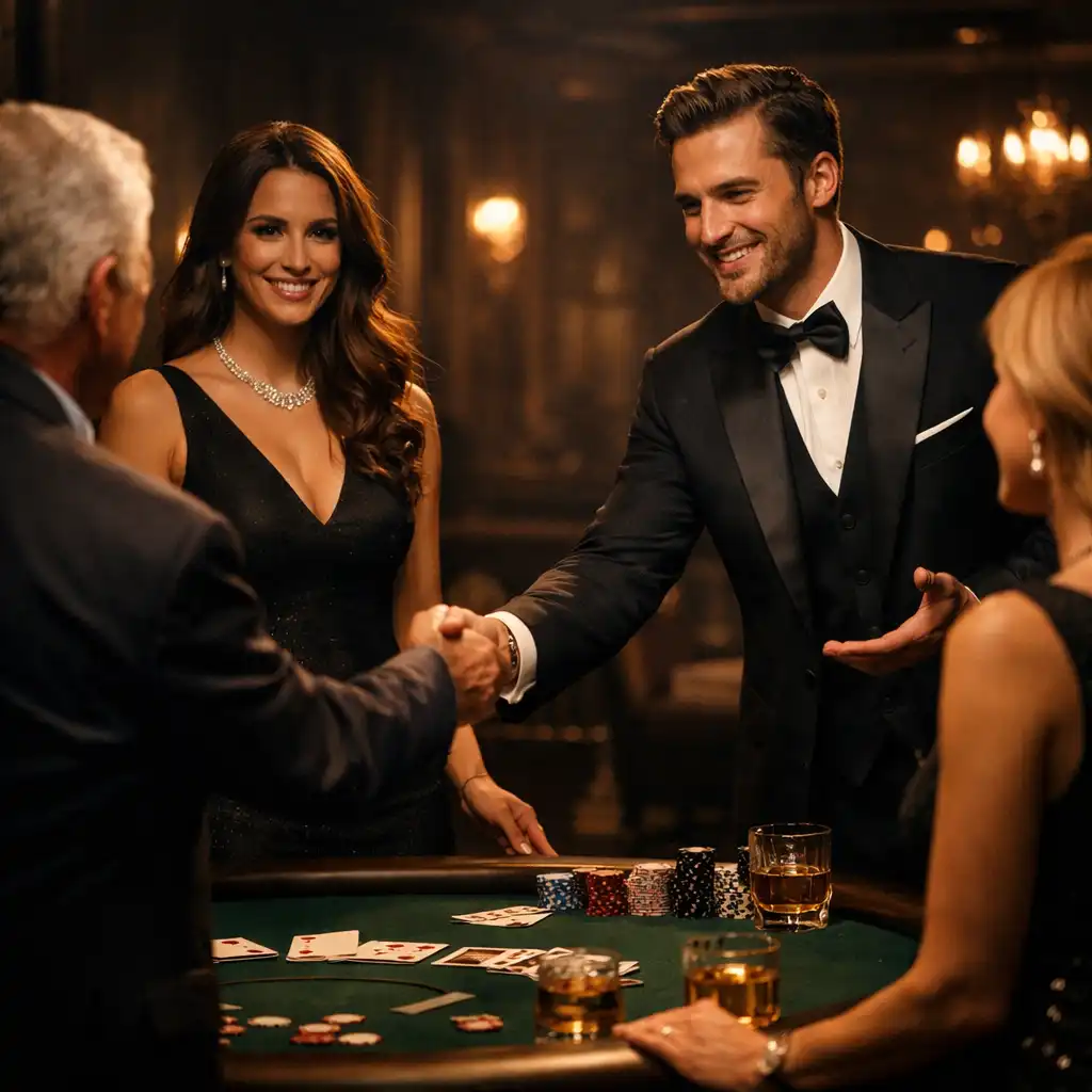 Profesionální hostitelé Zdrojnika vytvářejí napjatou, ale přátelskou atmosféru u pokerového stolu